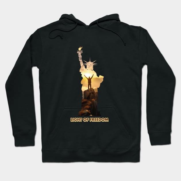 Light of Freedom Hoodie by StoryTeez